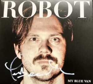 "Robot" van My Blue Van (gesigneerd: 23-9-2017) tijdens de album presentatie.
