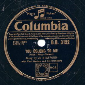 Jo Stafford - You Belong to Me 1952)